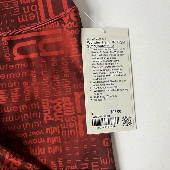 Lululemon Wunder Train Contour Fit High-Rise Tight 25" - Picture 5 of 7